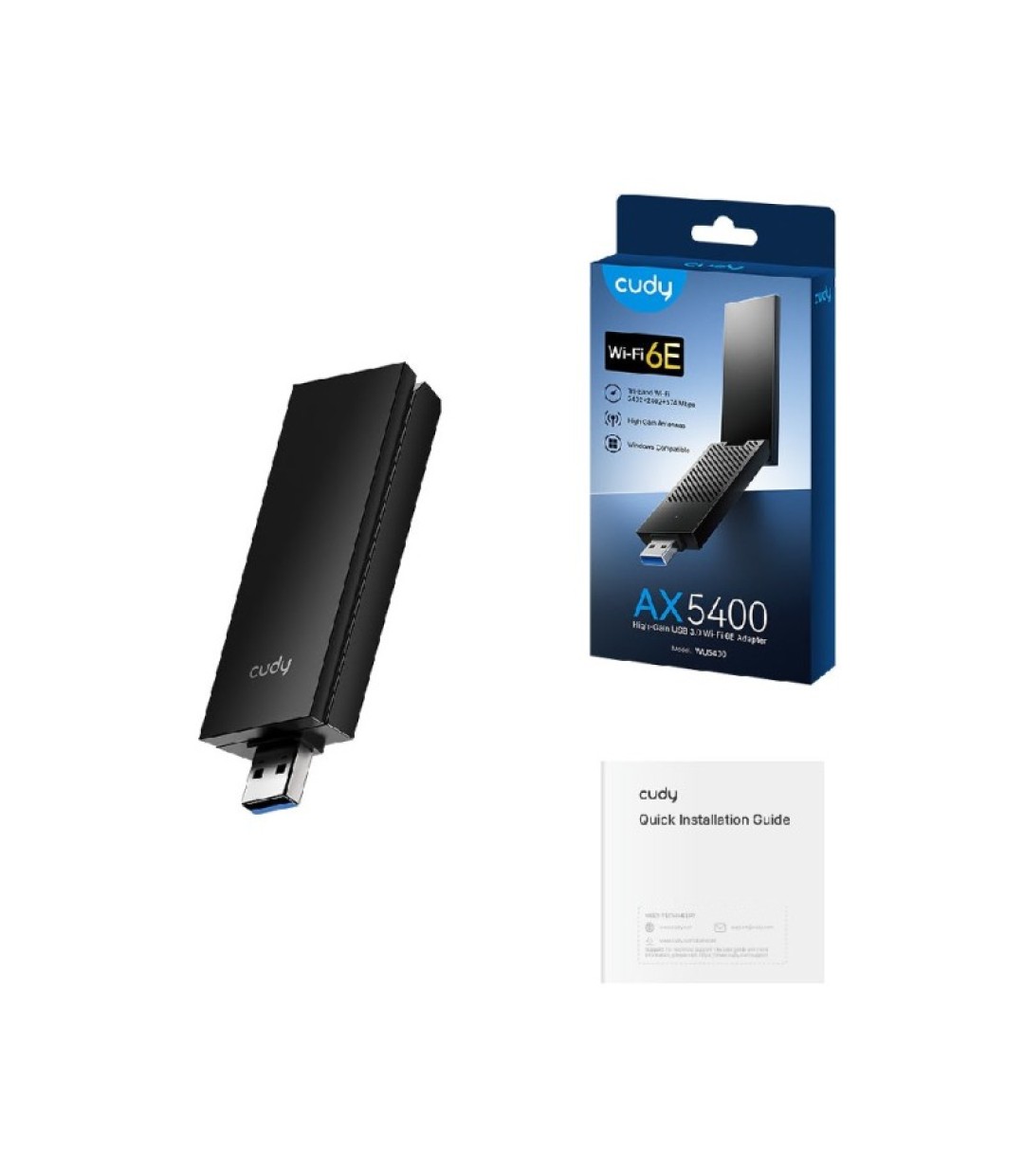 Cudy WU5400 Ασύρματος USB Αντάπτορας Δικτύου 5.4Gbps