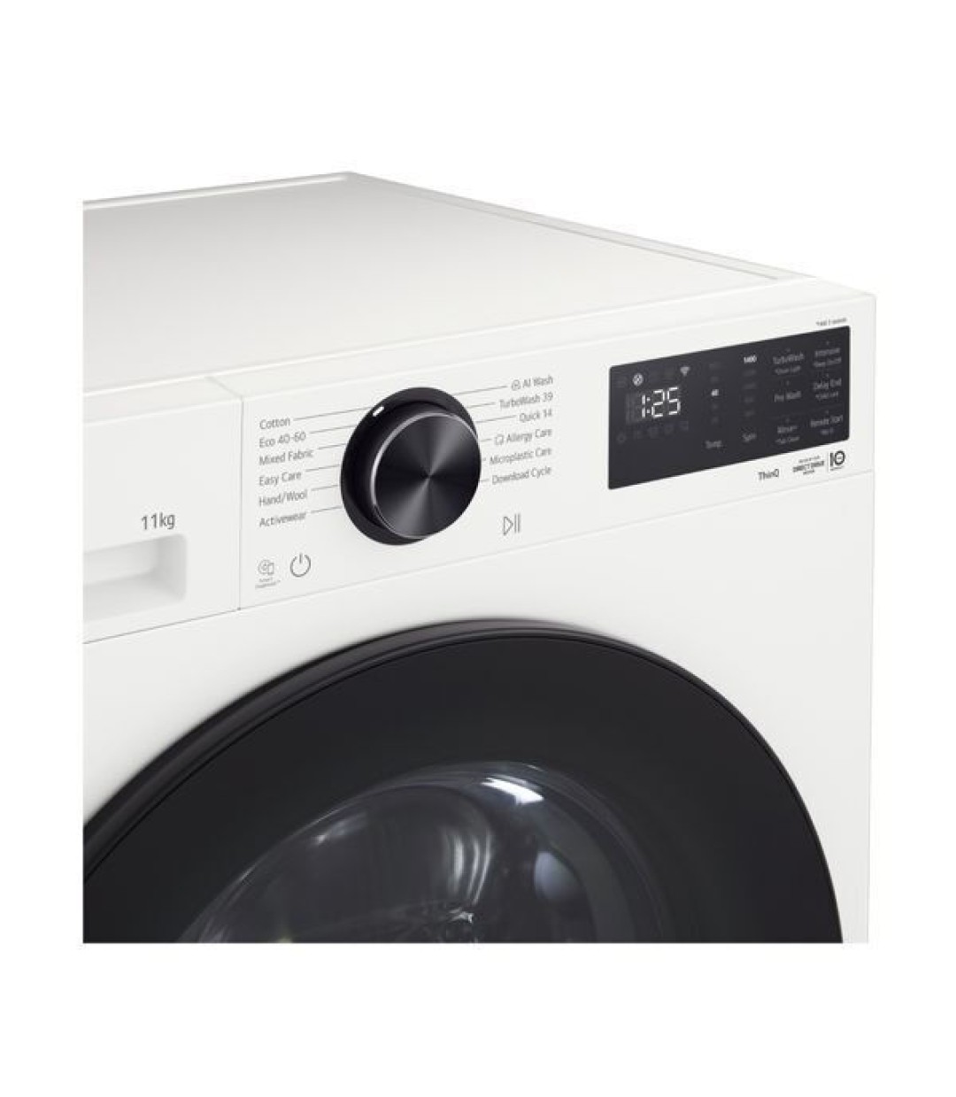  LG Πλυντήριο Ρούχων 11kg με Τεχνολογία Ατμού 1400 Στροφών ThinQ F4X5011TWB 