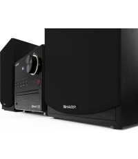 Sharp Ηχοσύστημα 2.0 XLB512 XLB512BK 45W με CD / Digital Media Player και Bluetooth Μαύρο 