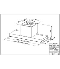 Faber In-Nova Zero Drip A60/2 Μηχανισμός Απορρόφησης 60cm Γκρι