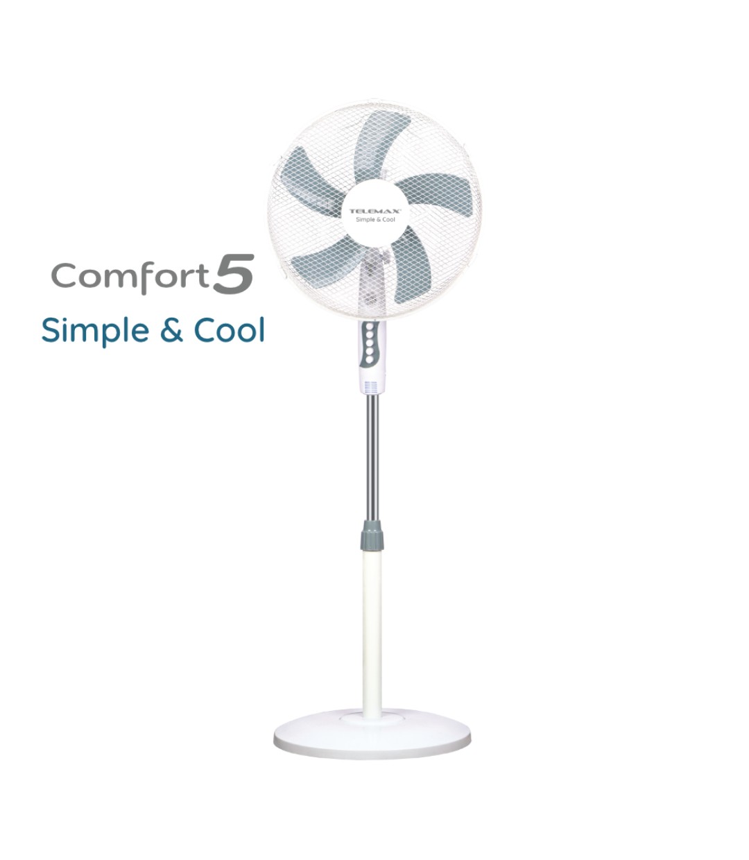 Ανεμιστήρας Επιδαπέδιος Telemax Comfort5 FS-1615M 30-1615