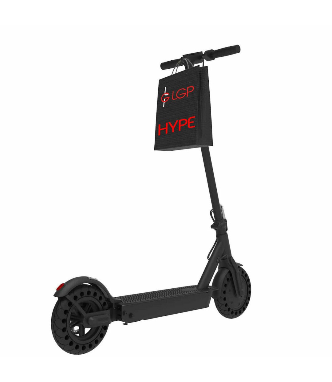 Lamtech Hype Ηλεκτρικό Πατίνι με 25km/h Max Ταχύτητα και 30km Αυτονομία σε Μαύρο Χρώμα 021646