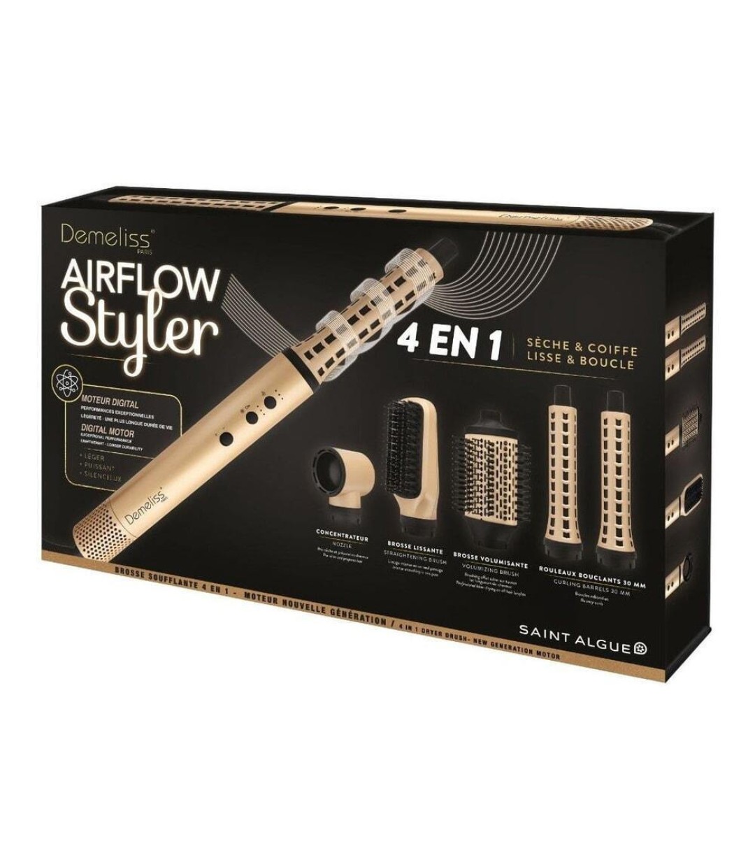 Demeliss Ηλεκτρική Βούρτσα με Αέρα για Ίσιωμα και Μπούκλες 1300W 102904