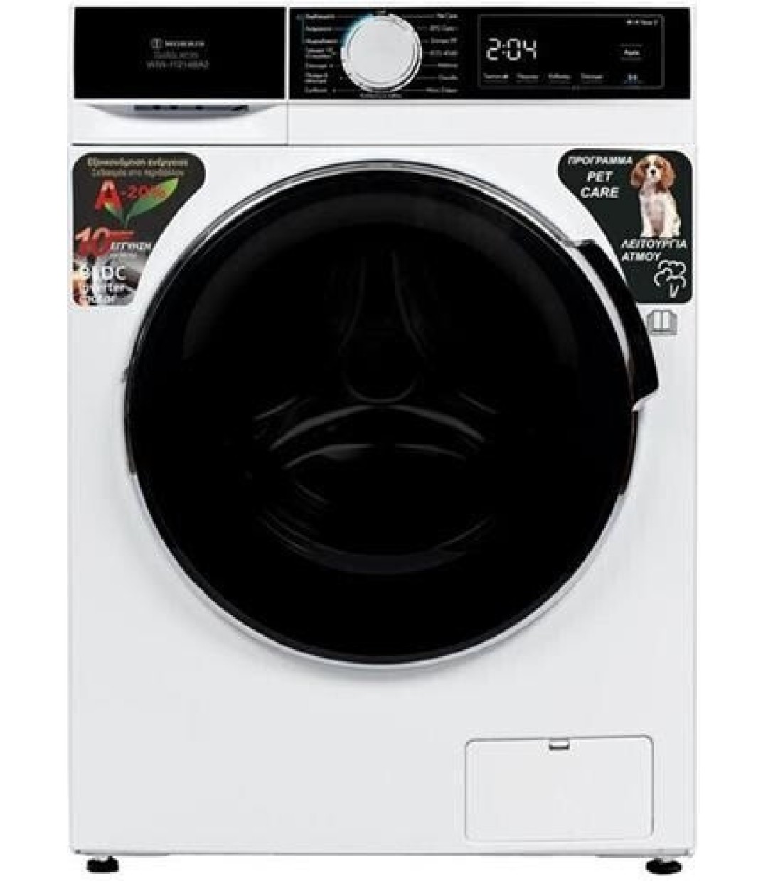 Morris Buddy Series Πλυντήριο Ρούχων 12kg με Τεχνολογία Ατμού 1400 Στροφών WIW-11214BA2