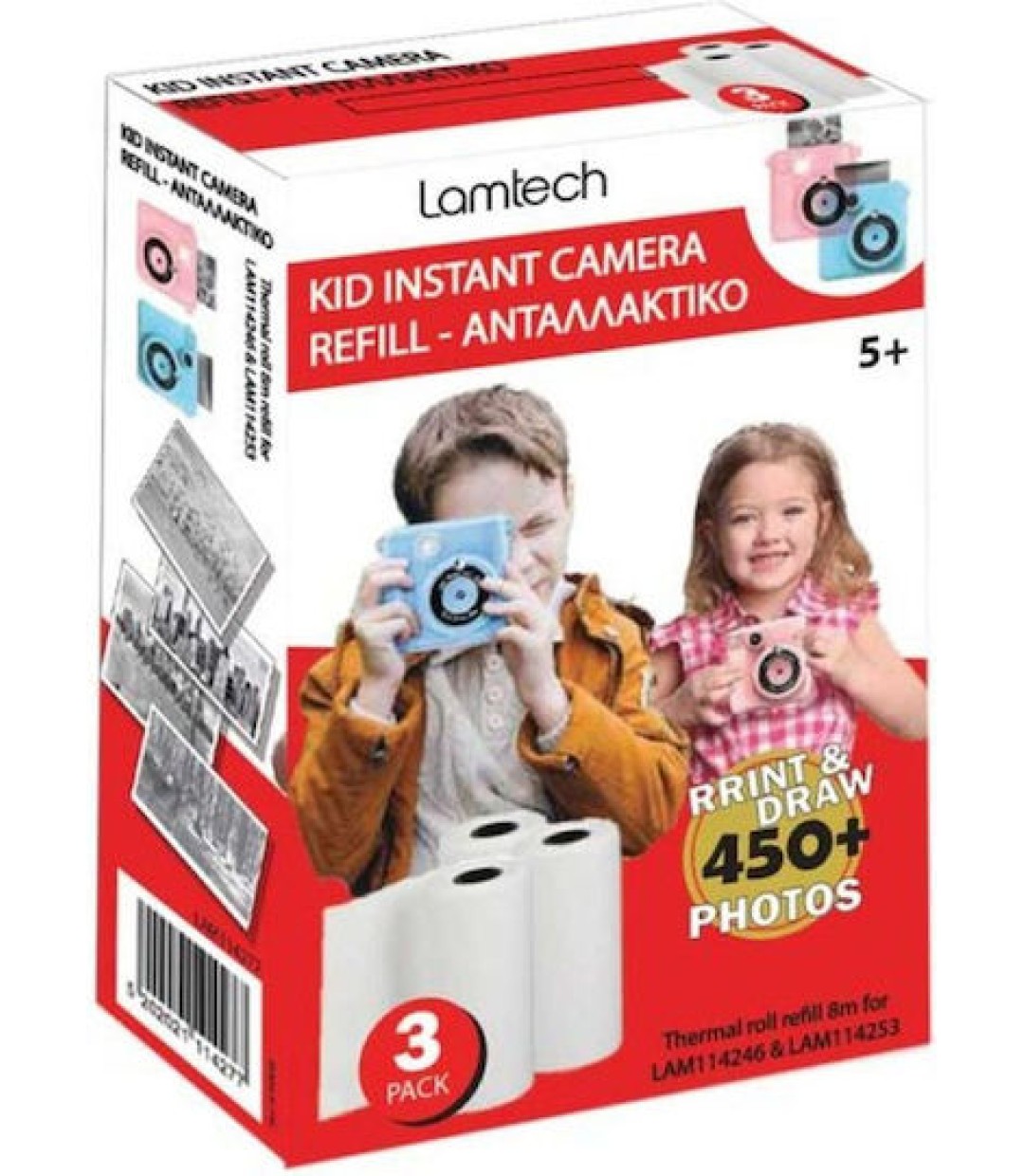 Lamtech Φωτογραφικό Χαρτί Instant για Εκτυπωτές Inkjet 25 Φύλλα LAM114277