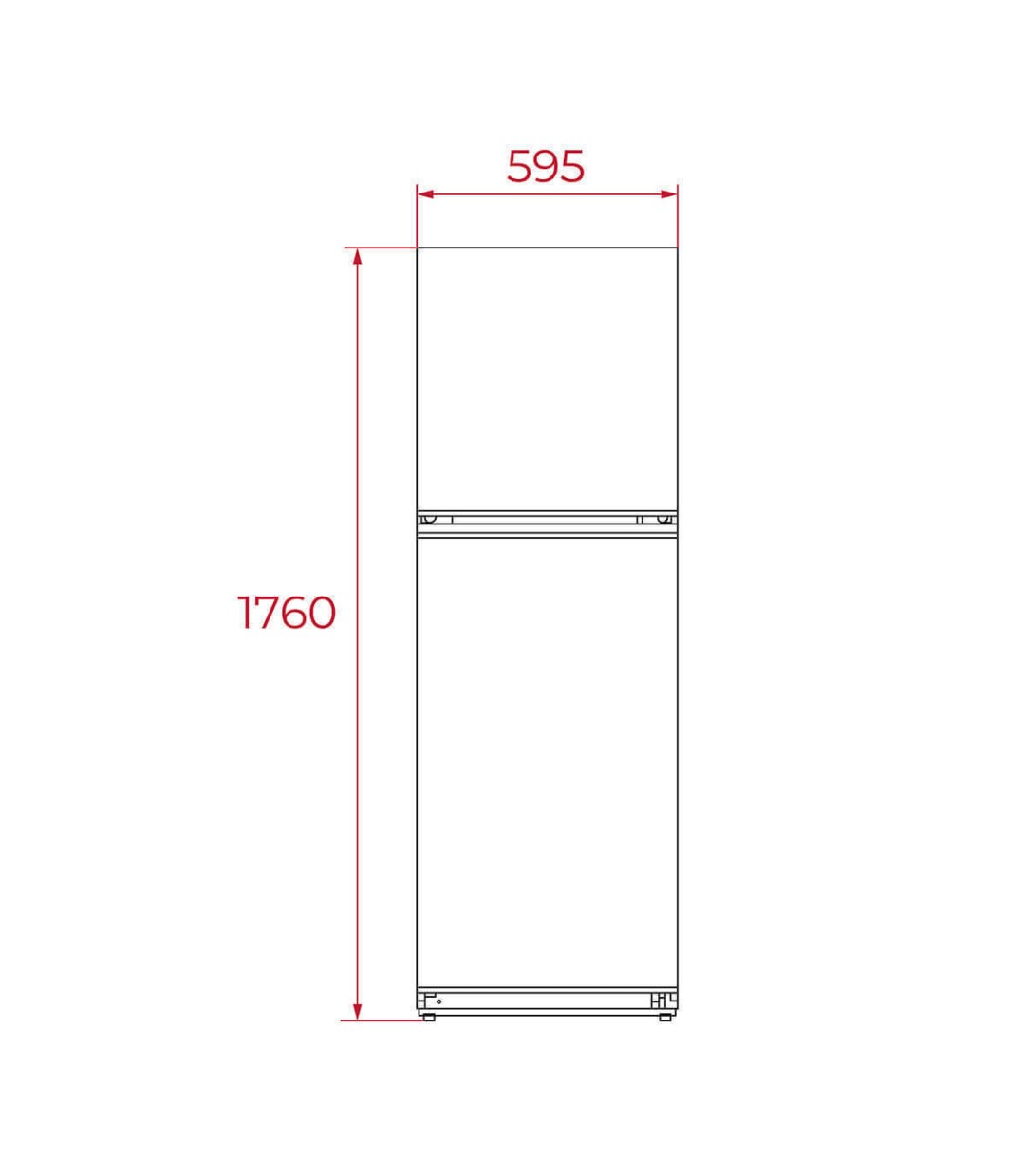 Teka Ψυγείο Δίπορτο 294lt Υ176xΠ59.5xΒ55εκ. Λευκό RTF 13630