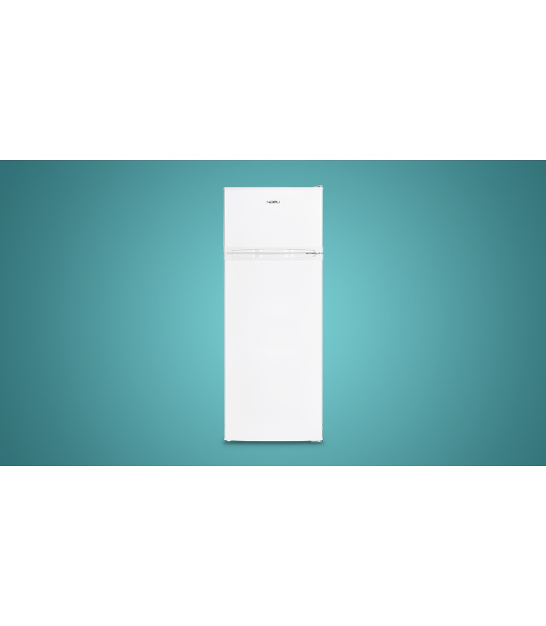 Nobu Ψυγείο Δίπορτο 206lt Υ143xΠ56xΒ54.5εκ. Λευκό NBD143WE