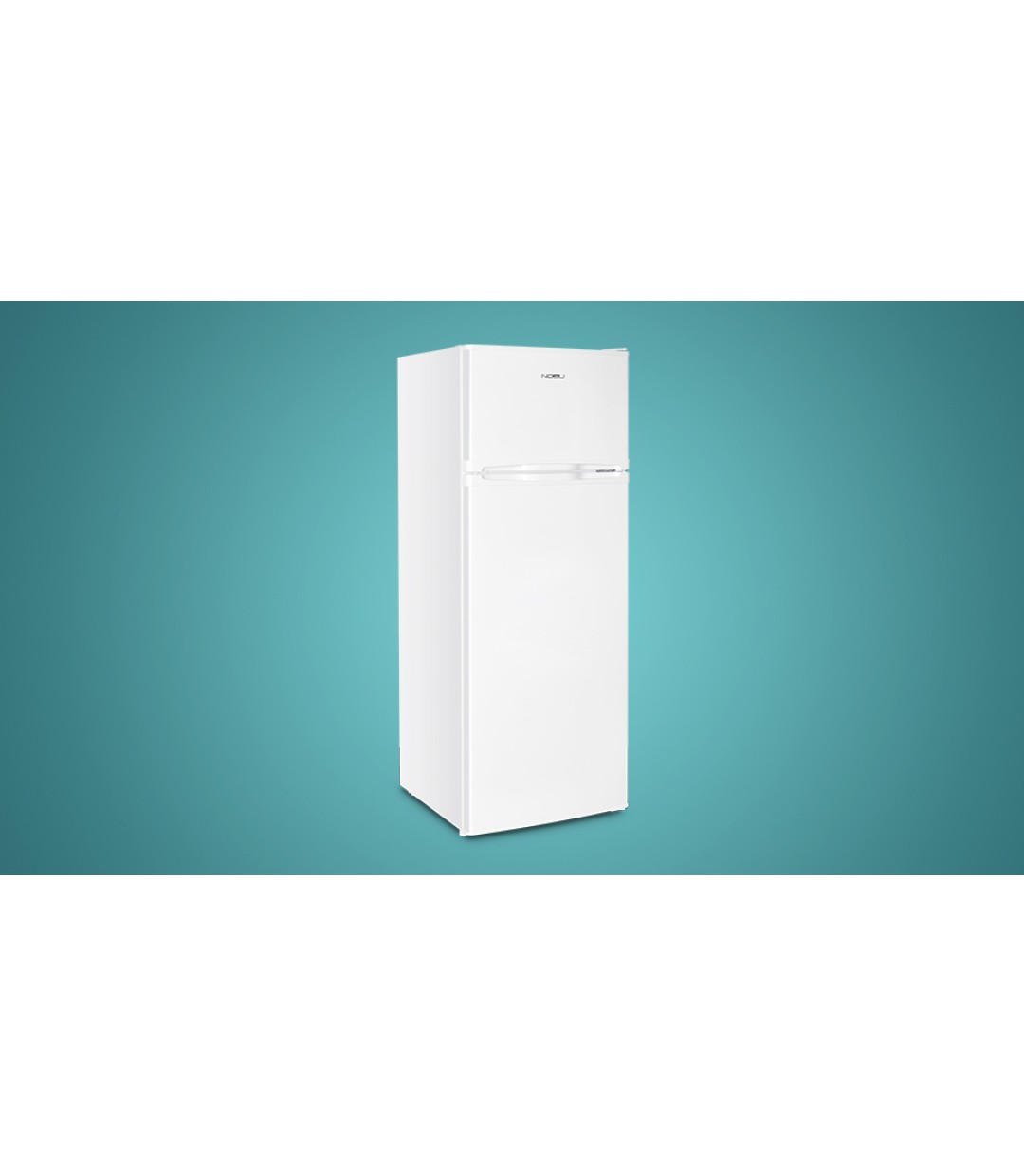 Nobu Ψυγείο Δίπορτο 206lt Υ143xΠ56xΒ54.5εκ. Λευκό NBD143WE