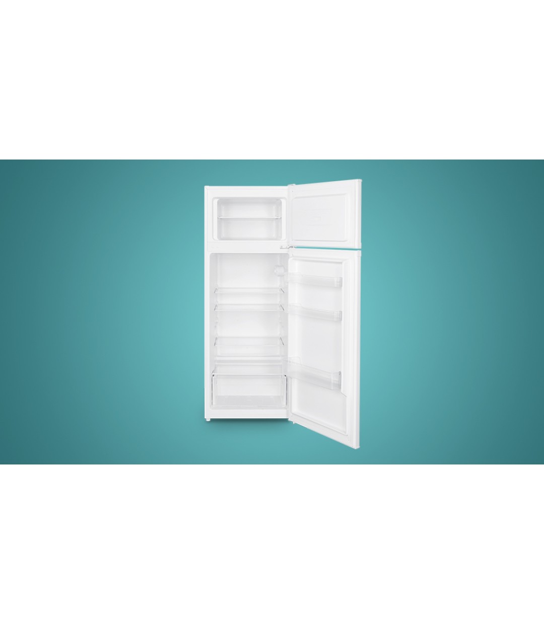 Nobu Ψυγείο Δίπορτο 206lt Υ143xΠ56xΒ54.5εκ. Λευκό NBD143WE