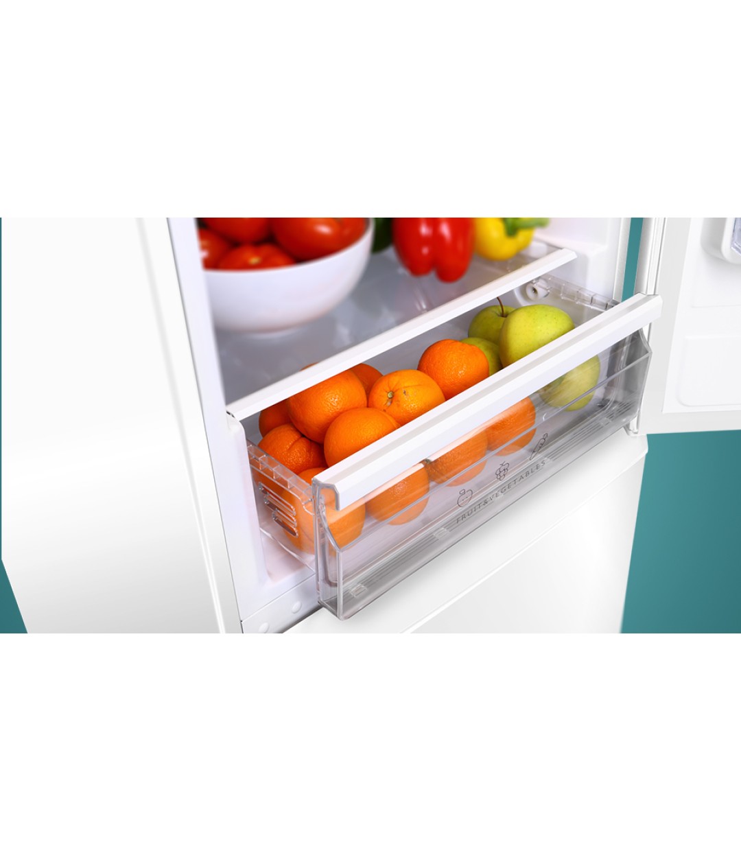 Nobu Ψυγειοκαταψύκτης 310lt Total NoFrost Υ188xΠ59.5xΒ63εκ. Λευκός NBM1860WE