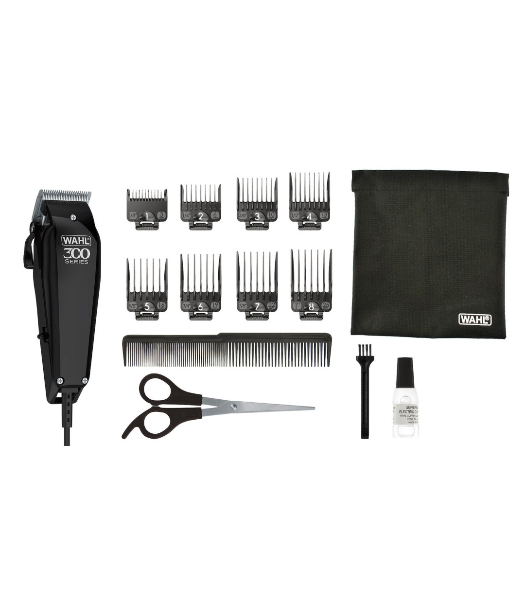 Wahl Professional 300 Series Σετ Κουρευτικής Μηχανής Ρεύματος Μαύρο 20102-0460