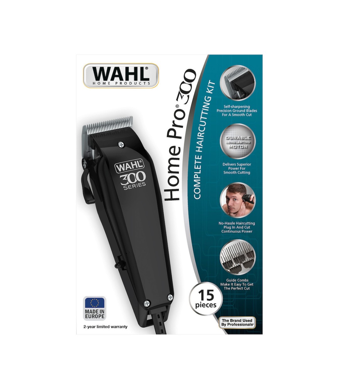 Wahl Professional 300 Series Σετ Κουρευτικής Μηχανής Ρεύματος Μαύρο 20102-0460