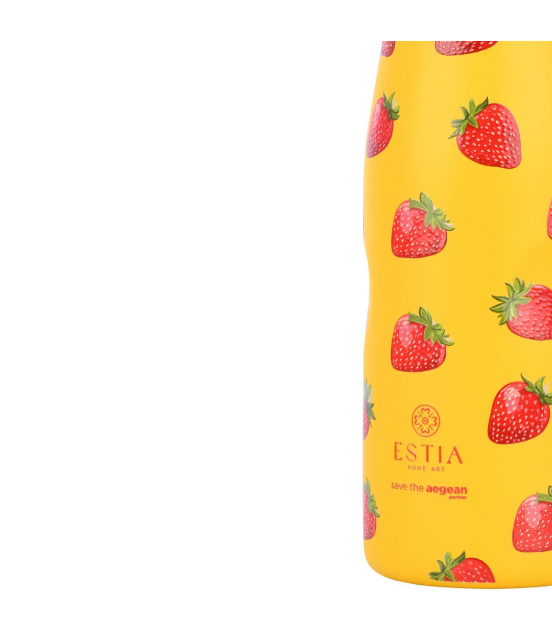 Estia Travel Flask Save the Aegean Ανακυκλώσιμο Μπουκάλι Θερμός Ανοξείδωτο BPA Free 500ml Berry Bright