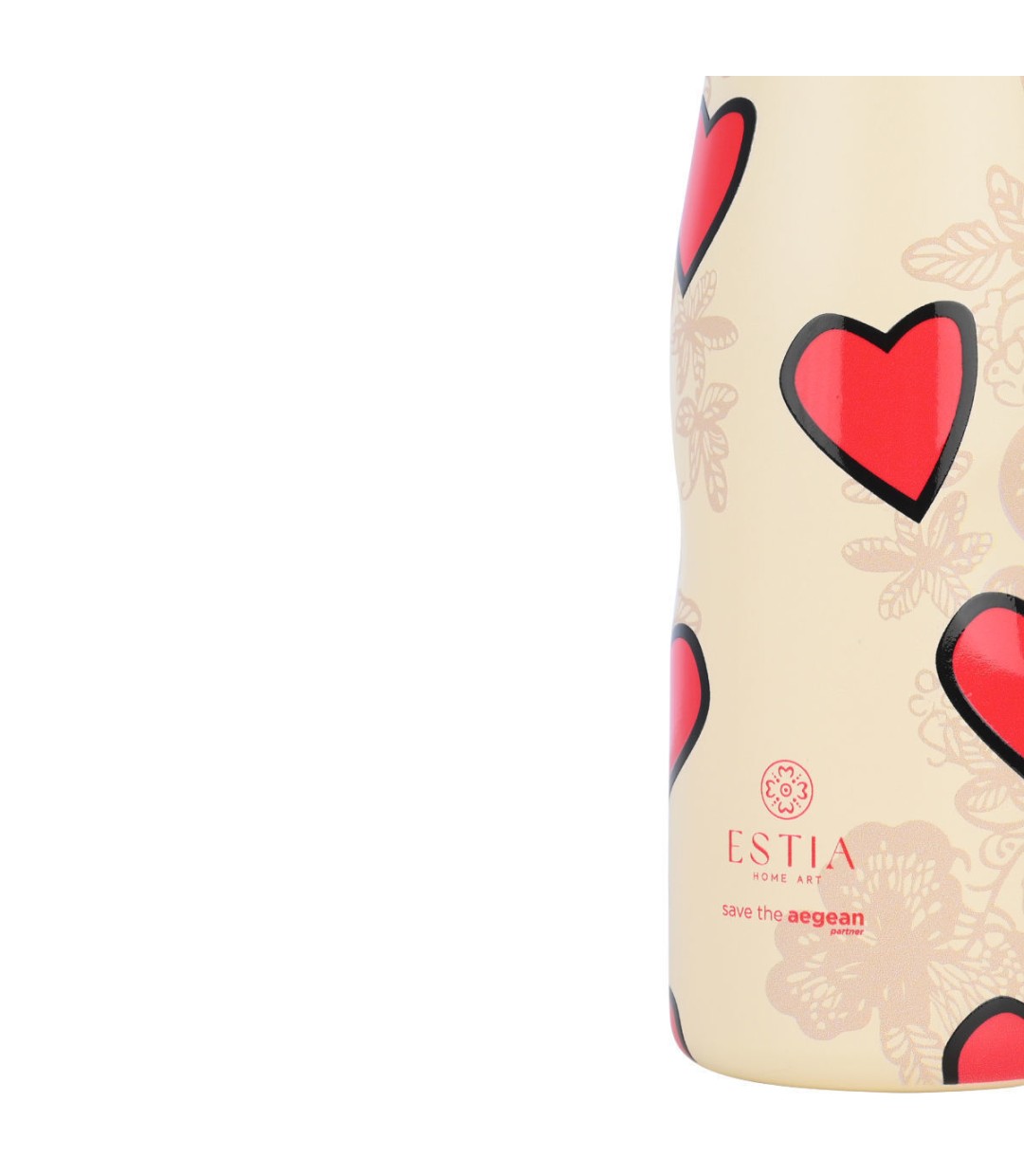 Estia Travel Flask Save the Aegean Μπουκάλι Θερμός Ανοξείδωτο BPA Free 500ml Tender Lace