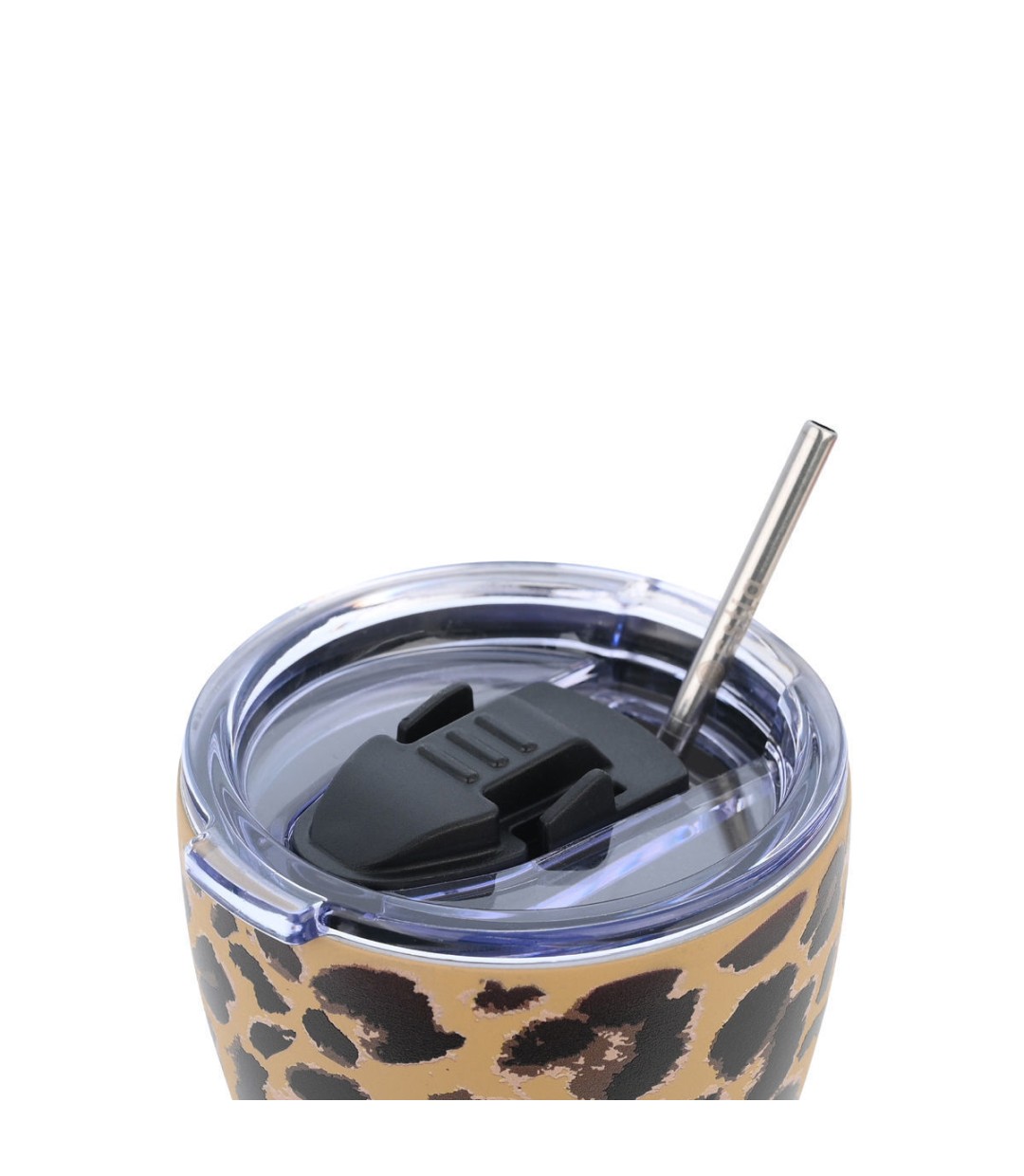 Estia Coffee Mug Save The Aegean Ποτήρι Θερμός Ανοξείδωτο BPA Free 350ml Spotted Prowl με Καλαμάκι