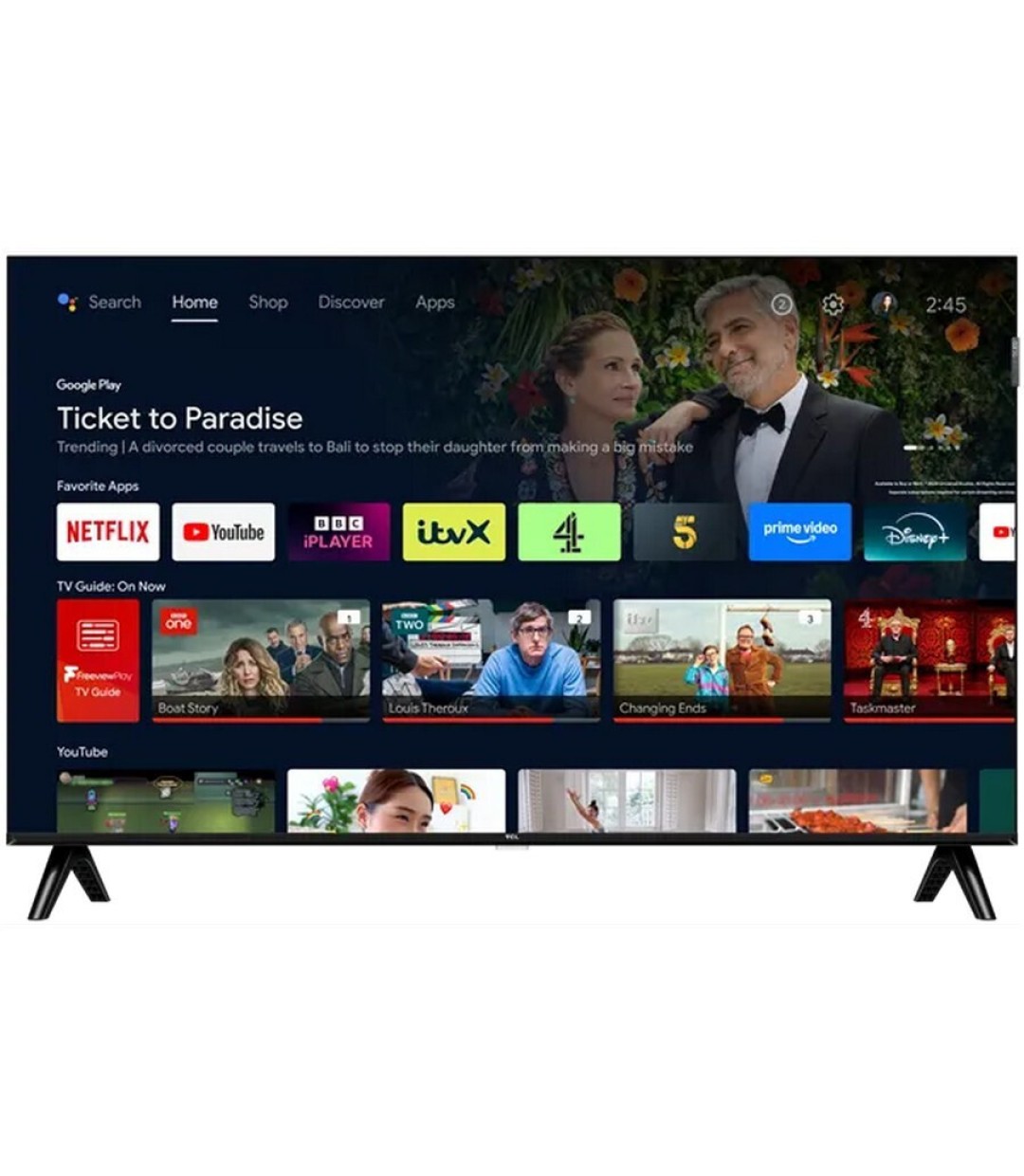TCL Smart Τηλεόραση 32" Full HD QLED S5K HDR (2025) 32S5K