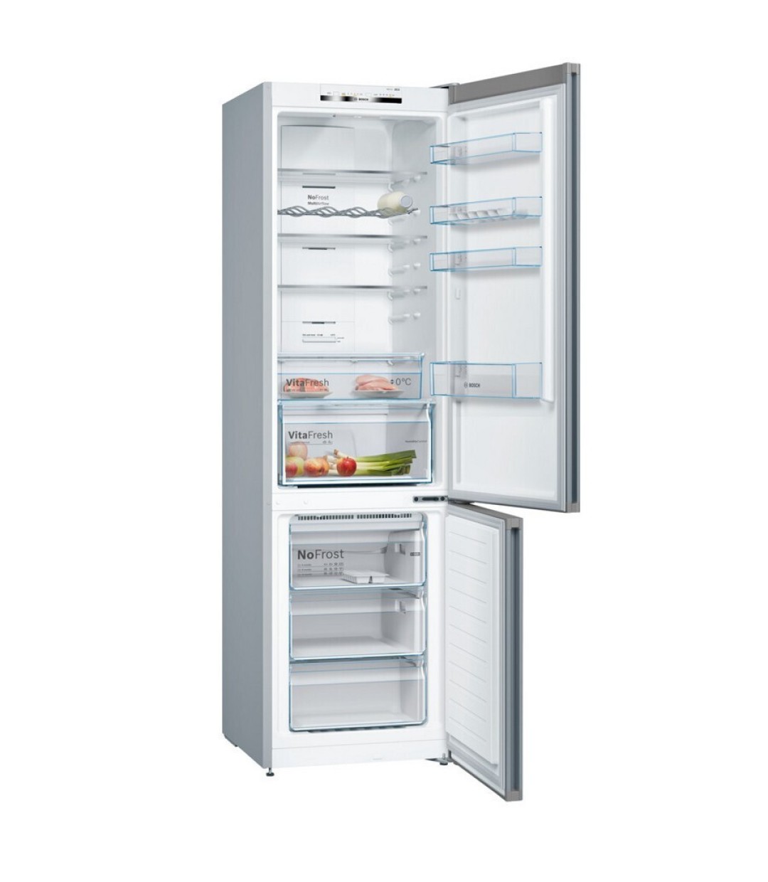 Bosch Ψυγειοκαταψύκτης 368lt Total NoFrost Υ201xΠ60xΒ66εκ. Ασημί KGN39VIDB Bosch Ψυγειοκαταψύκτης 368lt Total NoFrost Υ201xΠ60xΒ66εκ. Ασημί KGN39VIDB