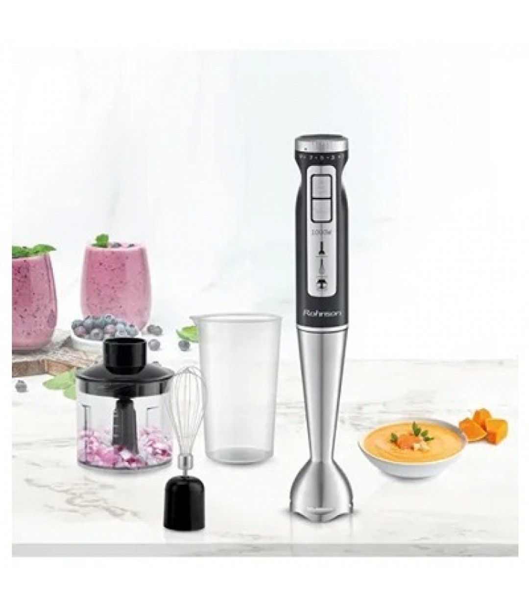Rohnson R-5794 Ραβδομπλέντερ με Ανοξείδωτη Ράβδο 1000W Ασημί