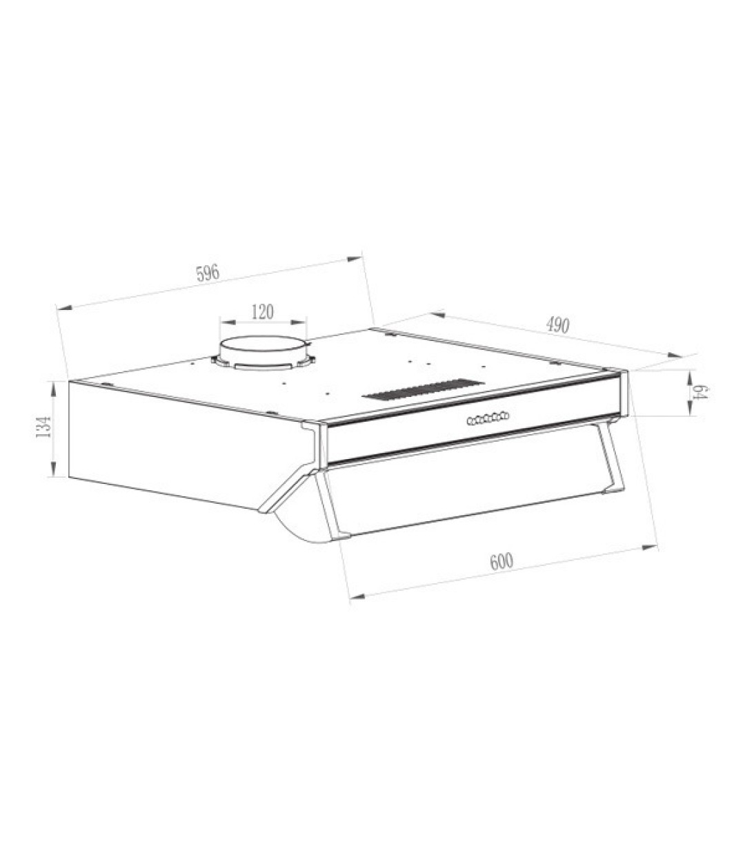 Gruppe Semplice 600 Ελεύθερος Απορροφητήρας 60cm Λευκός