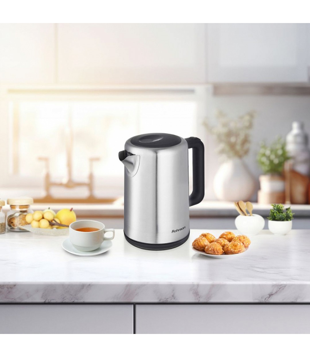 Rohnson R-7032 Βραστήρας 1.7lt 2200W Ασημί