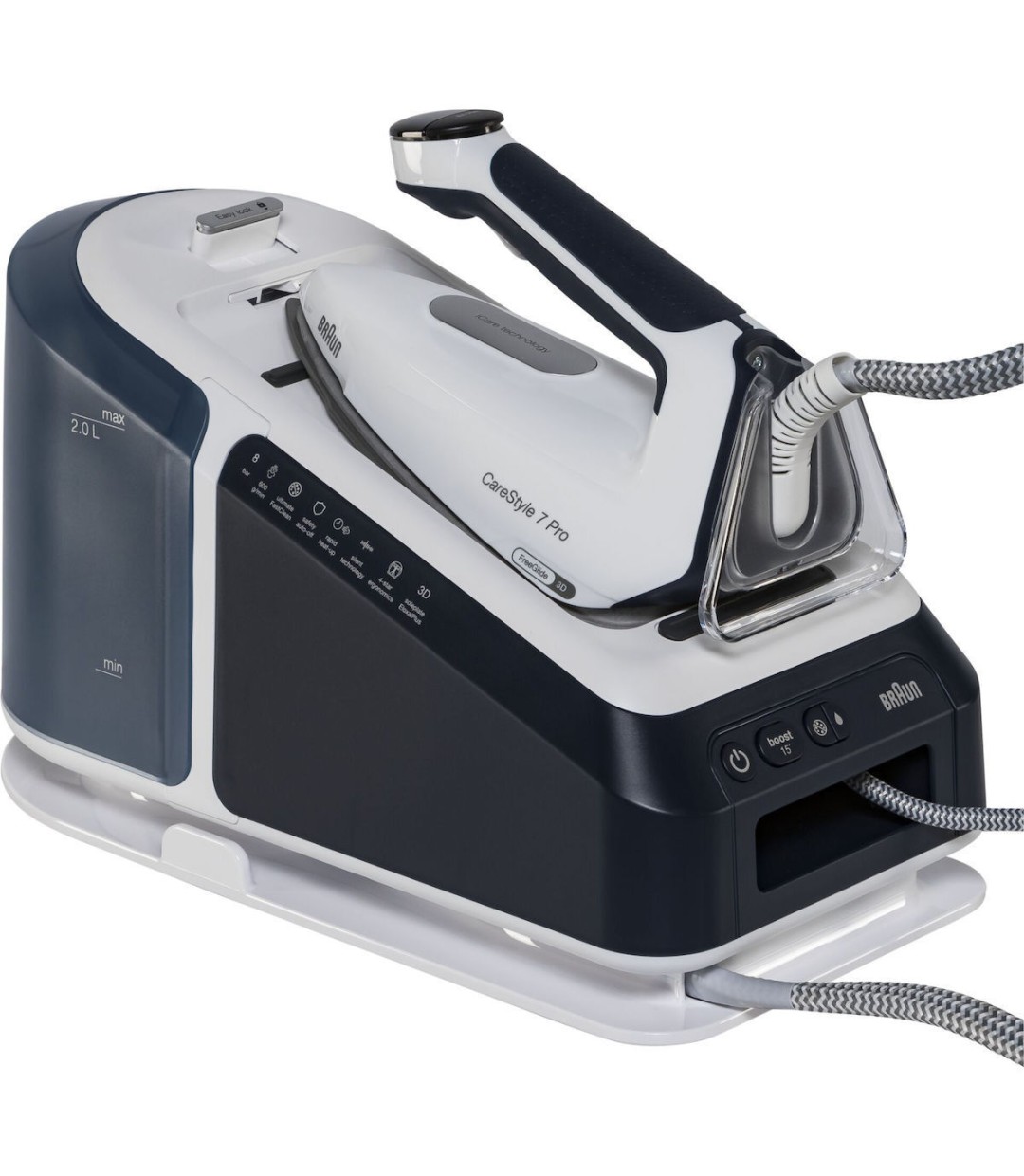 Braun CareStyle 7 Pro IS 7282 BL Σύστημα Σιδερώματος Πίεσης 8bar με Δοχείο 2lt