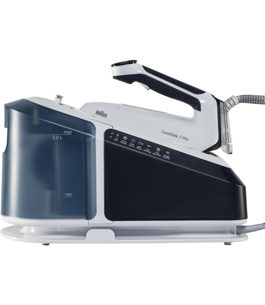 Braun CareStyle 7 Pro IS 7282 BL Σύστημα Σιδερώματος Πίεσης 8bar με Δοχείο 2lt