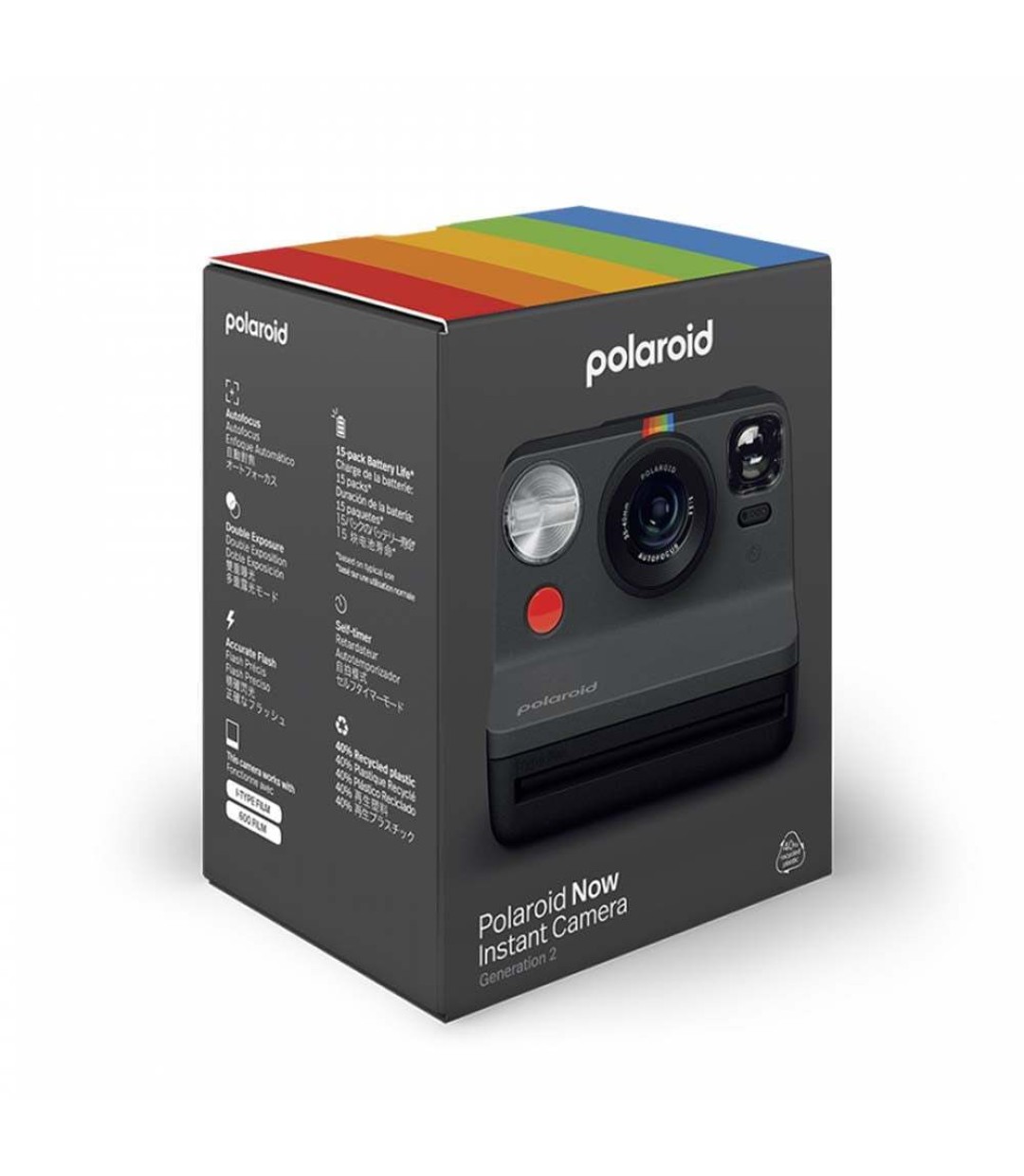 Polaroid Now Gen 2 Instant Φωτογραφική Μηχανή Black