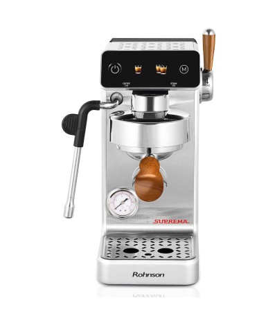 Rohnson R-98300  Suprema Μηχανή Espresso 2700W Πίεσης 20bar Ασημί