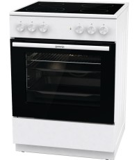 Gorenje Κουζίνα GEC6A41WC 71lt με Κεραμικές Εστίες Π60εκ. Λευκή