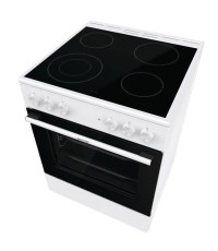 Gorenje Κουζίνα GEC6A41WC 71lt με Κεραμικές Εστίες Π60εκ. Λευκή