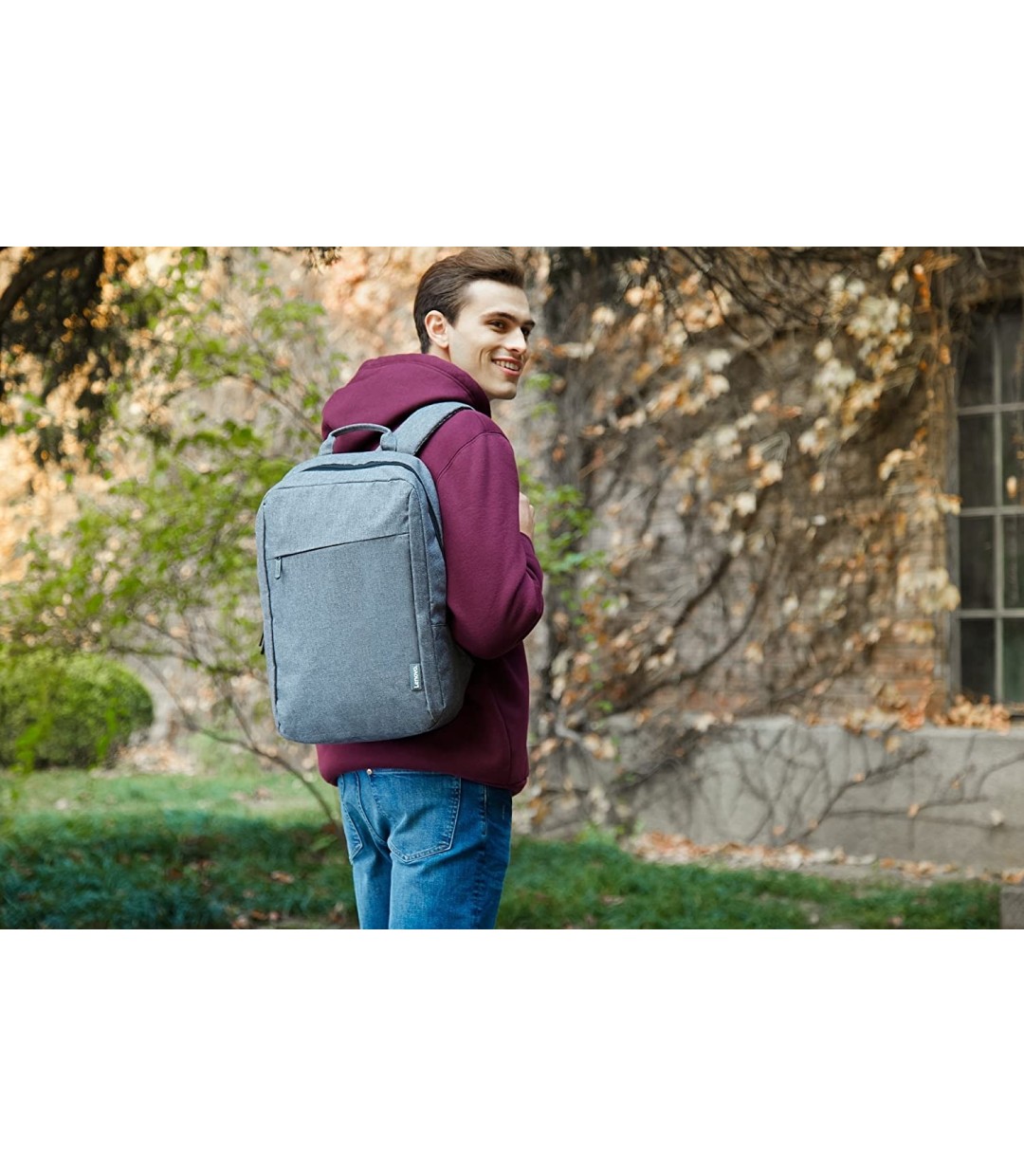 Lenovo B210 Αδιάβροχη Τσάντα Πλάτης για Laptop 15.6" σε Γκρι χρώμα