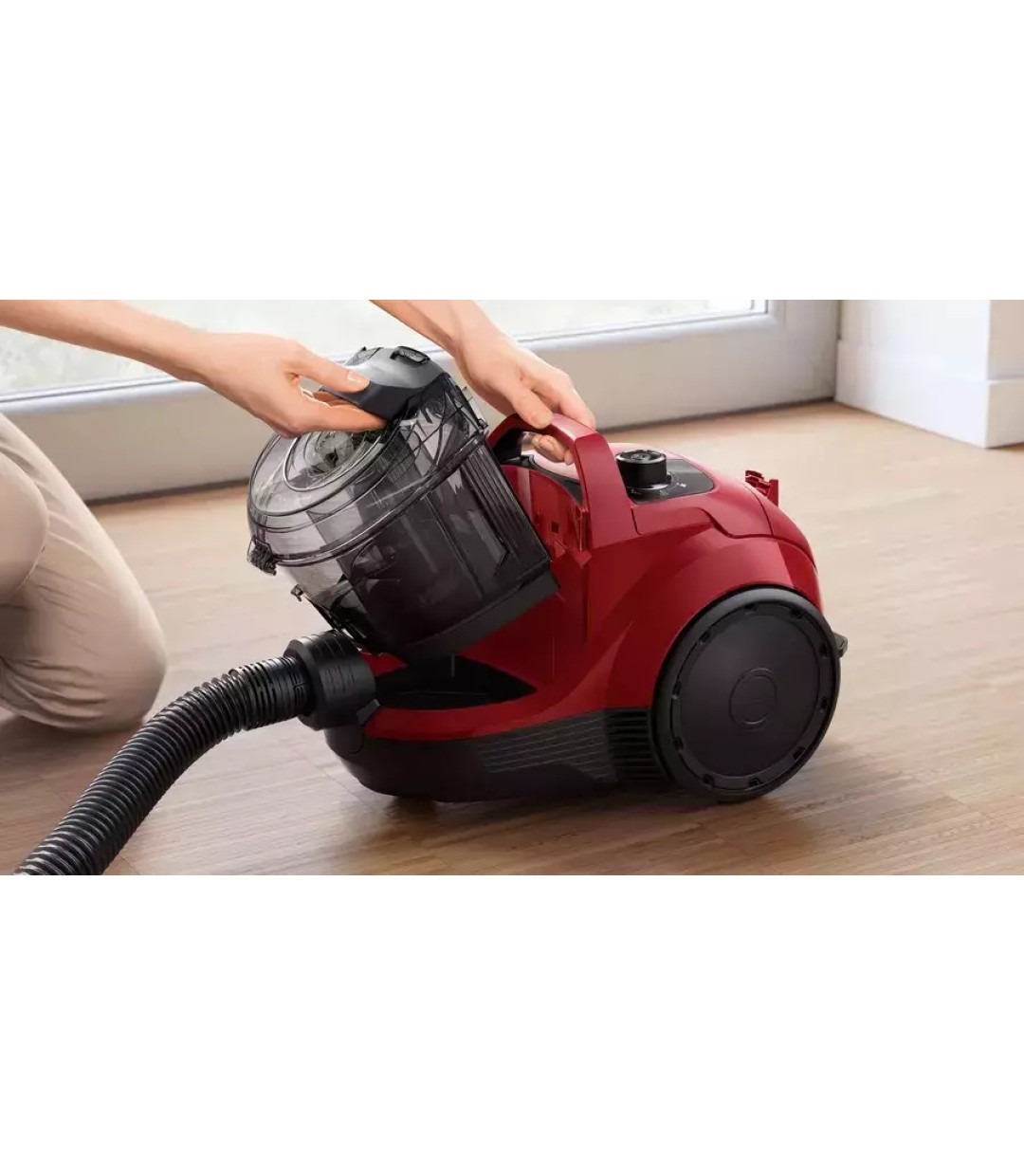 Bosch BGC21X350 Ηλεκτρική Σκούπα 750W με Κάδο 2lt Κόκκινη