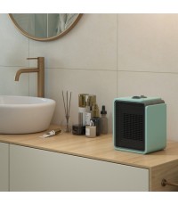 Olimpia Splendid Caldo Cubic Κεραμικό Αερόθερμο Μπάνιου Δαπέδου Τιρκουάζ 1800W