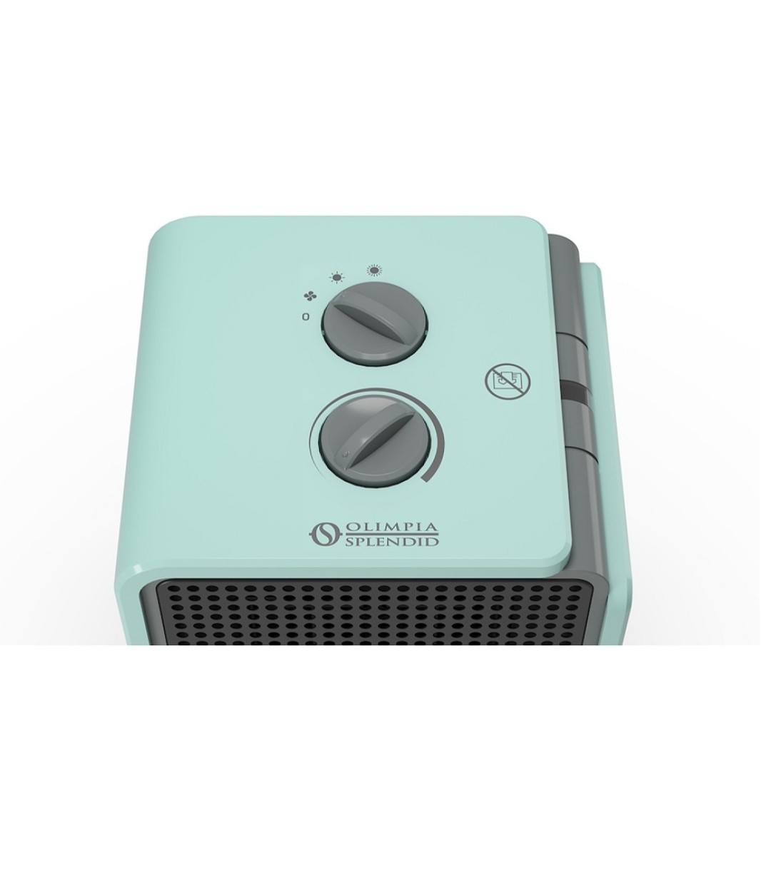 Olimpia Splendid Caldo Cubic Κεραμικό Αερόθερμο Μπάνιου Δαπέδου Τιρκουάζ 1800W