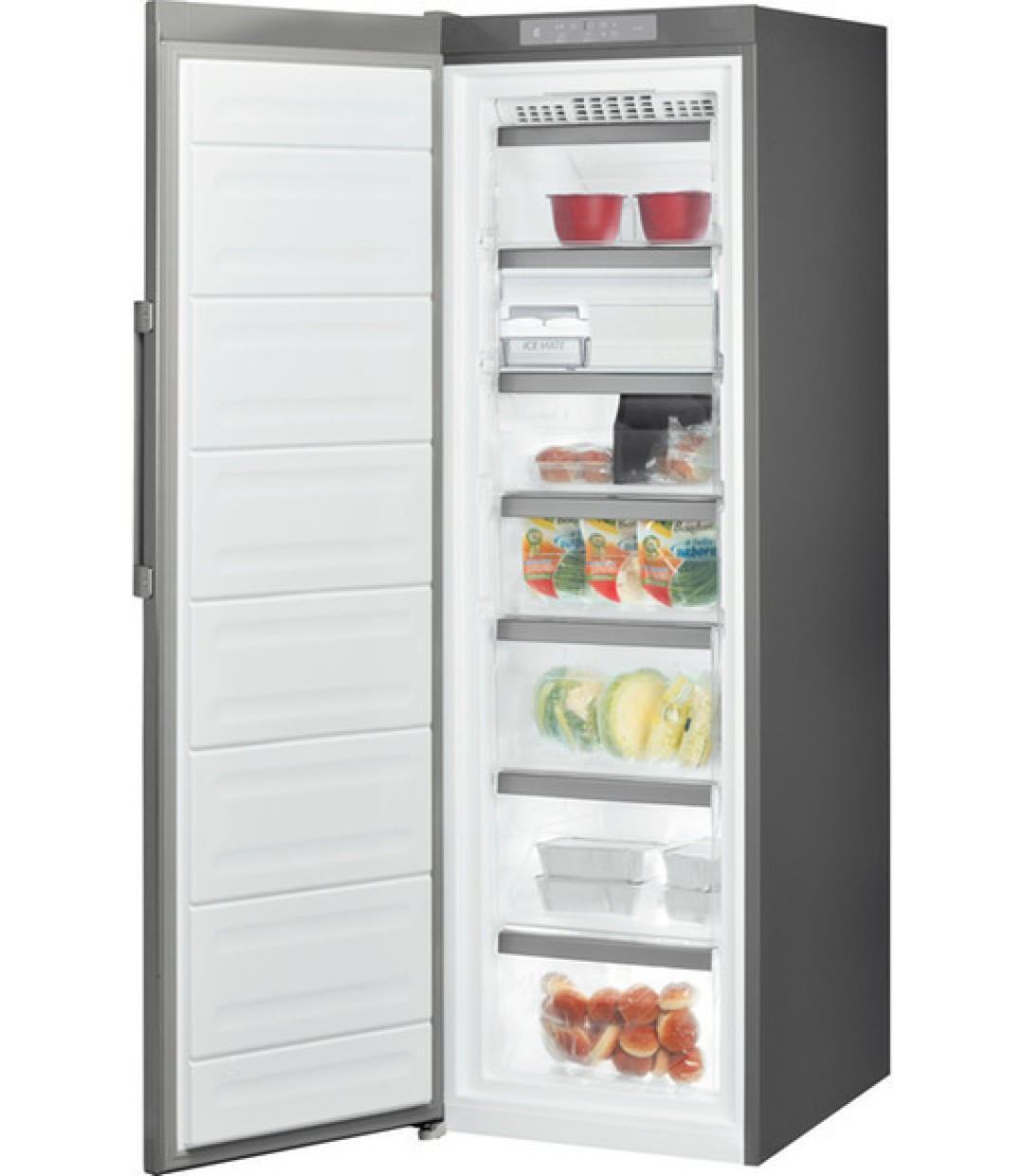 Whirlpool UW8 F2C XBI N 2 Όρθιος Καταψύκτης 263lt NoFrost ΙΝΟΧ