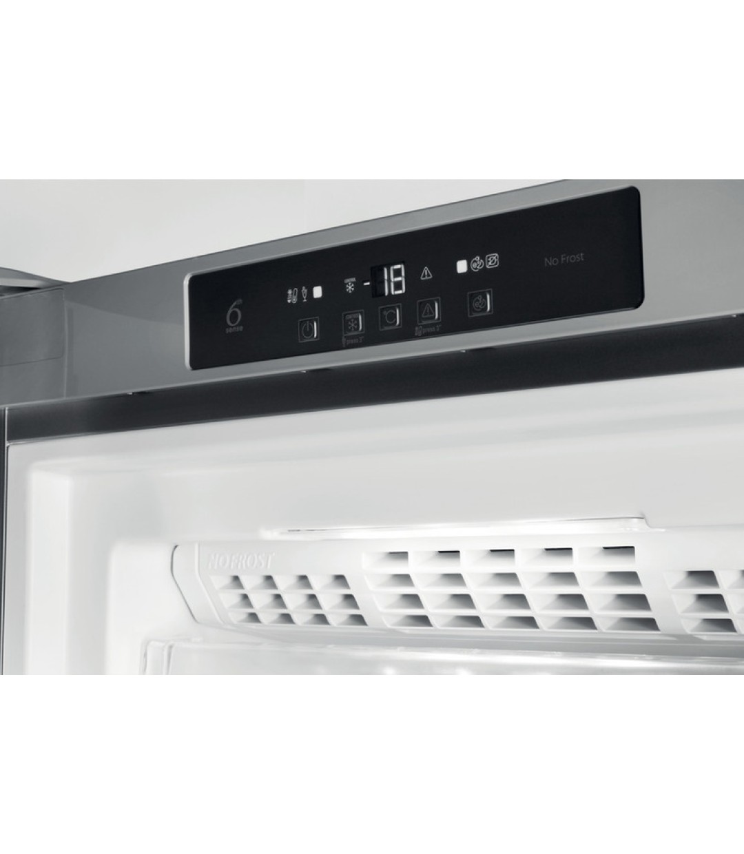 Whirlpool UW8 F2C XBI N 2 Όρθιος Καταψύκτης 263lt NoFrost ΙΝΟΧ