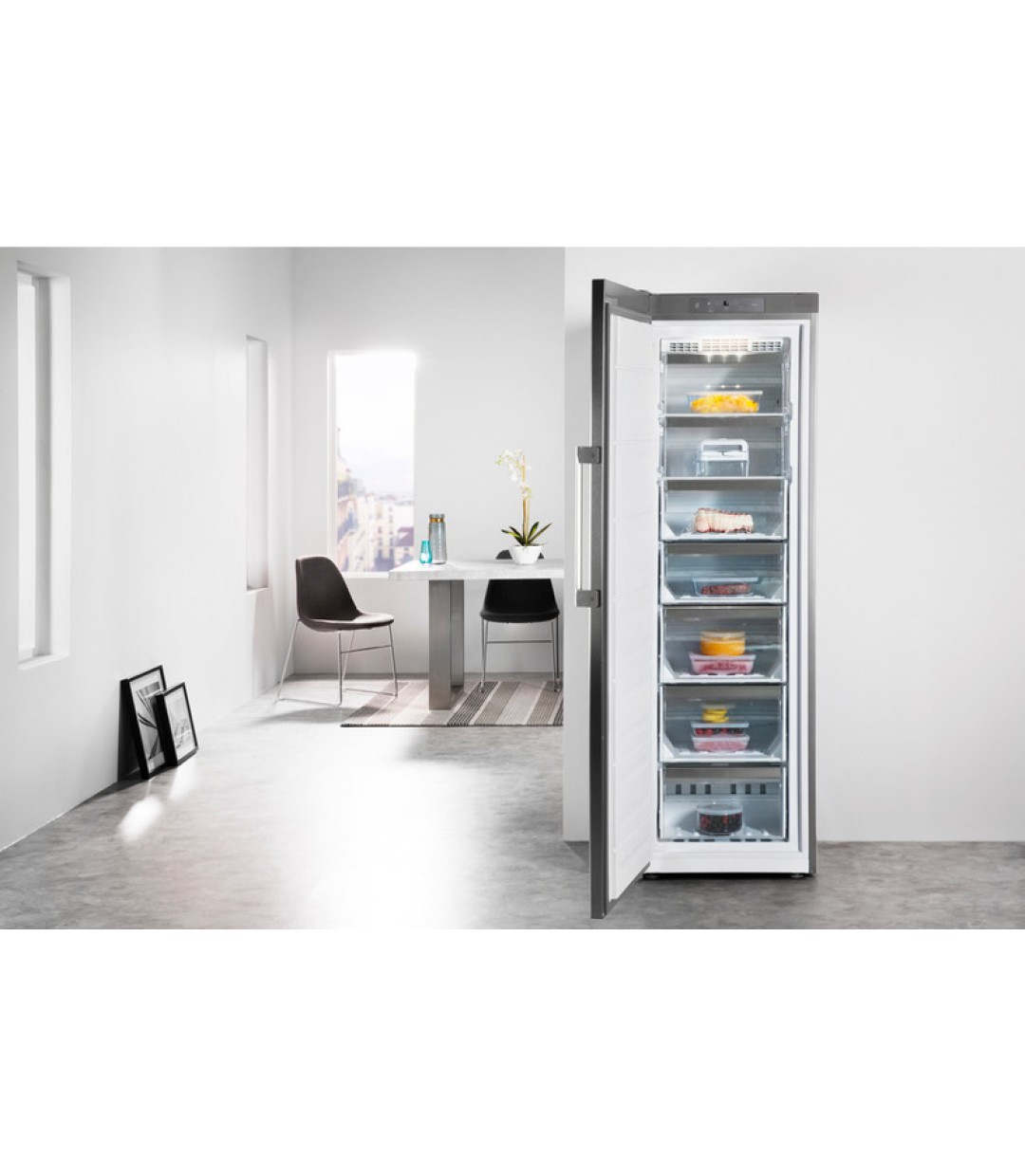 Whirlpool UW8 F2C XBI N 2 Όρθιος Καταψύκτης 263lt NoFrost ΙΝΟΧ