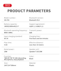 XO F55 Ηχείο Bluetooth 20W με Ραδιόφωνο Μαύρο