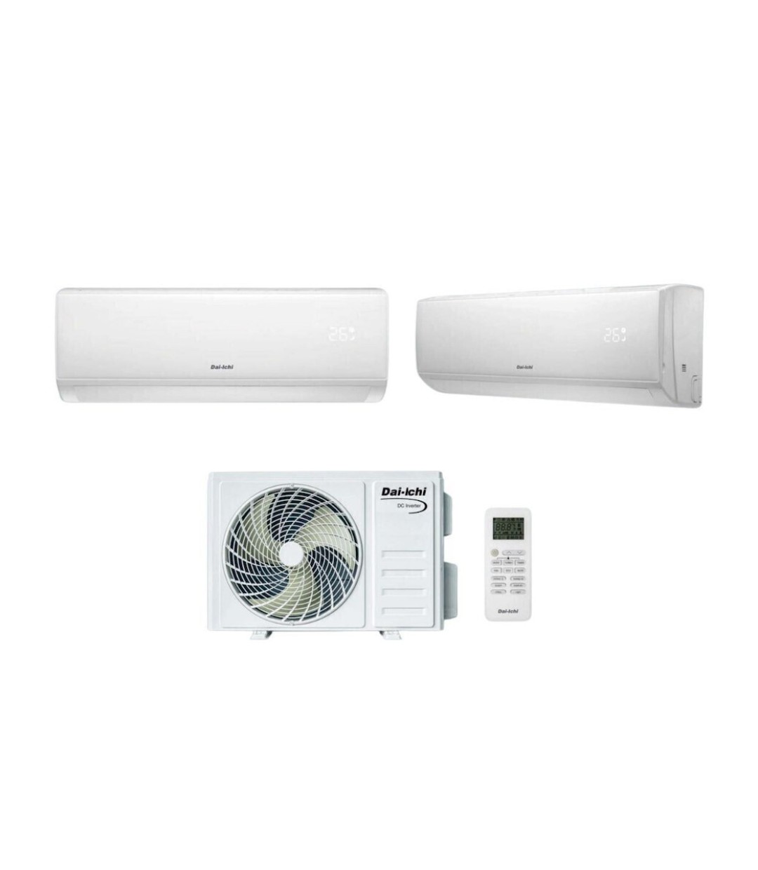 Dai-Ichi Κλιματιστικό Inverter 12000 BTU A++/A+ με Τεχνητή Νοημοσύνη DHT24-12IVi/DHT24-12IVo