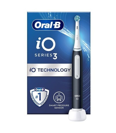 Oral-B iO Series 3 Ηλεκτρική Οδοντόβουρτσα με Αισθητήρα Πίεσης Black