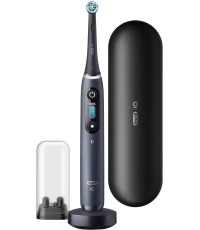 Oral-B iO Series 8 Ηλεκτρική Οδοντόβουρτσα με Χρονομετρητή, Αισθητήρα Πίεσης και Θήκη Ταξιδίου Μαύρη