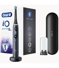 Oral-B iO Series 8 Ηλεκτρική Οδοντόβουρτσα με Χρονομετρητή, Αισθητήρα Πίεσης και Θήκη Ταξιδίου Μαύρη
