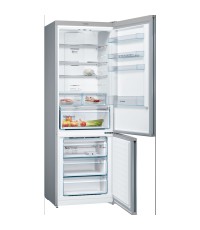 Bosch Ψυγειοκαταψύκτης 438lt Total NoFrost Υ203xΠ70xΒ67εκ. Γκρι KGN493IDA