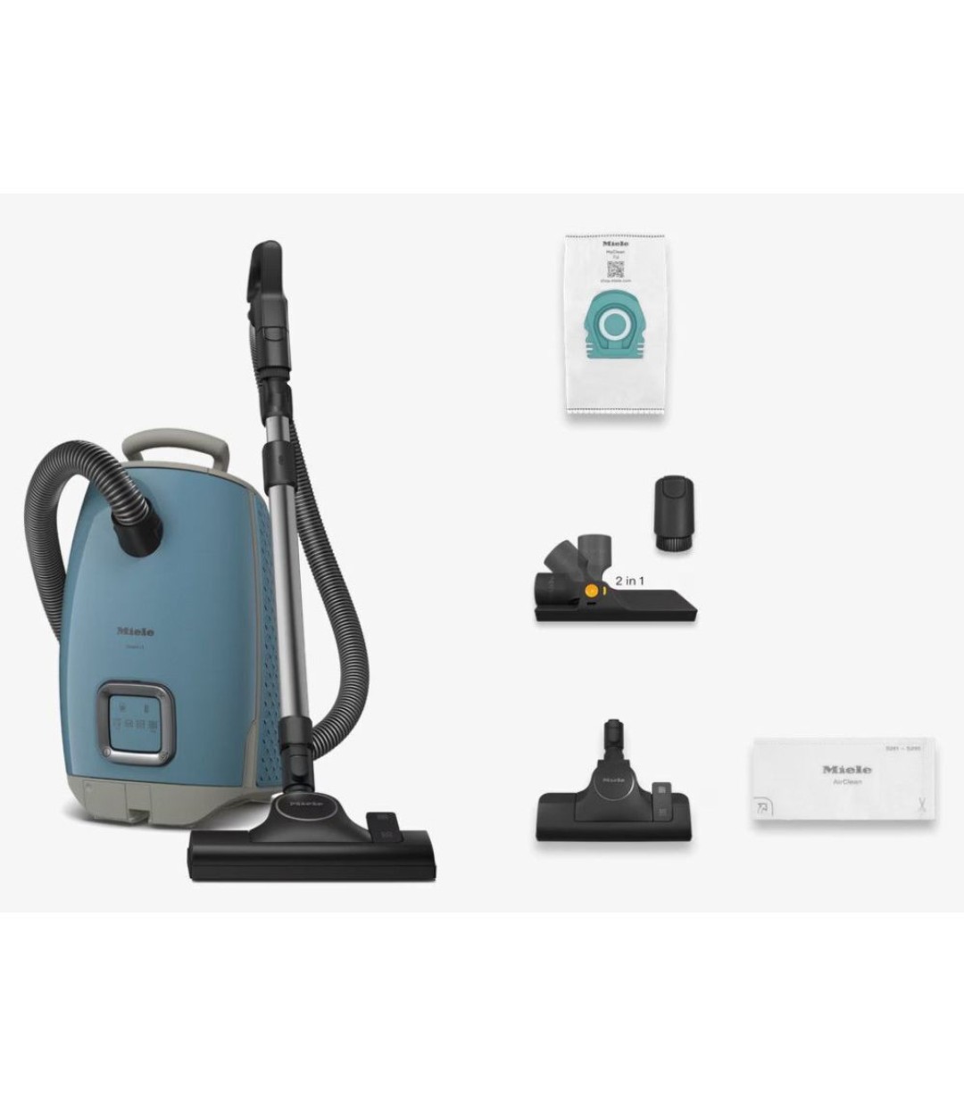 Miele Guard L1 Ηλεκτρική Σκούπα 890W με Σακούλα 3.5lt Scandinavian Blue