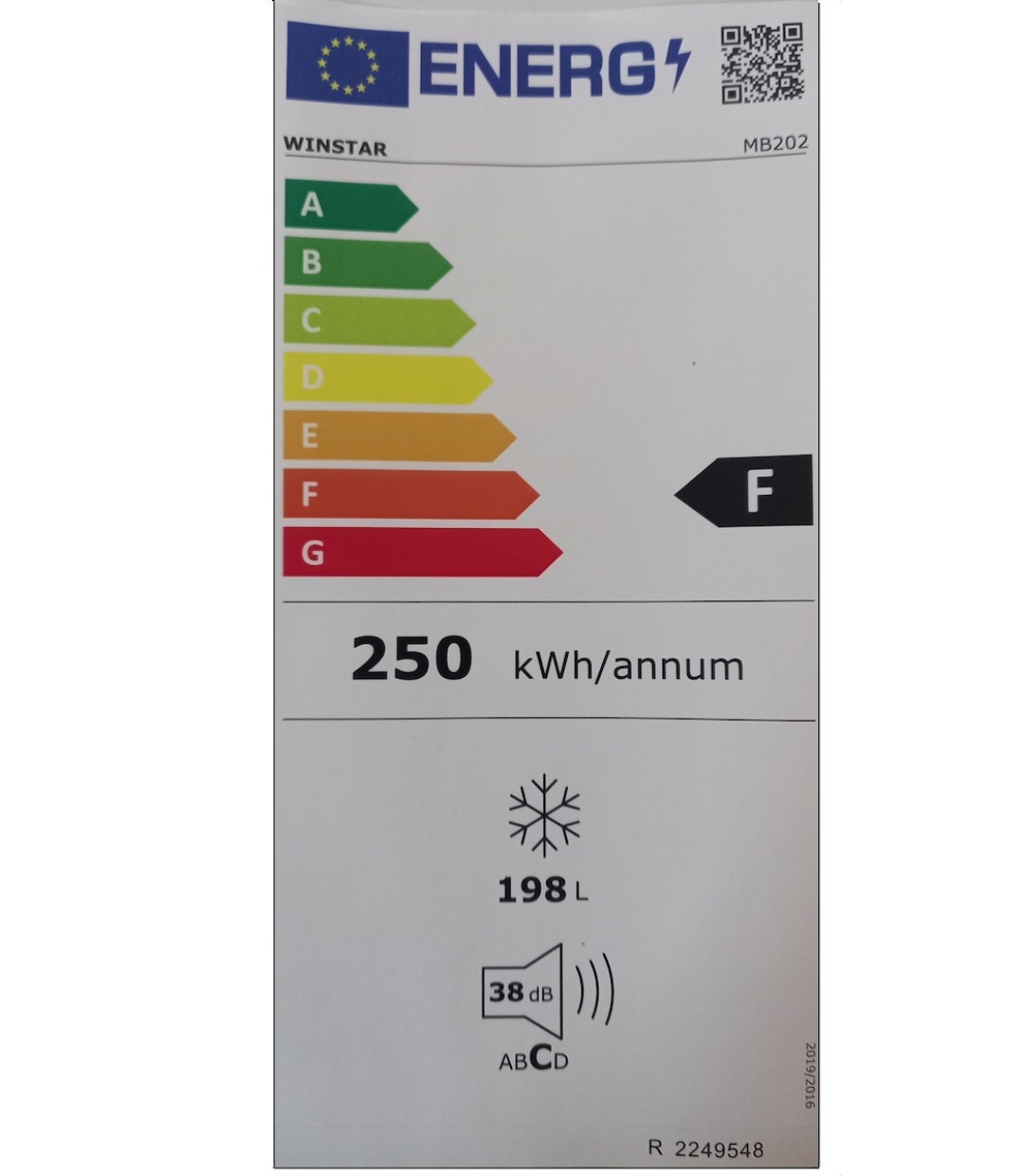 Winstar MB 202 Καταψύκτης Μπαούλο 198lt