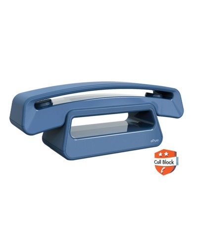 Alcatel ePure Iconic Ασύρματο Τηλέφωνο με Ελληνικό Μενού Μπλε