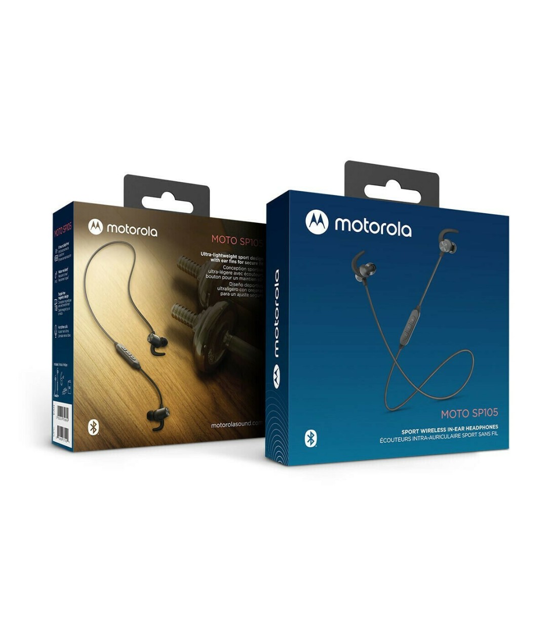 Motorola SP105 In-ear Bluetooth Handsfree Ακουστικά με Αντοχή στον Ιδρώτα Μαύρα