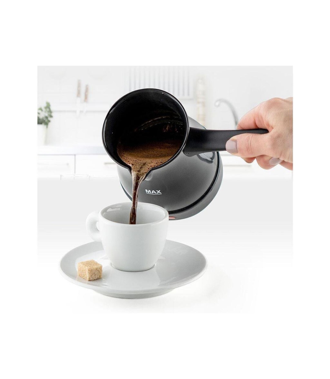 Termomax Ηλεκτρικό Μπρίκι 600W με Χωρητικότητα 400ml Μαύρο