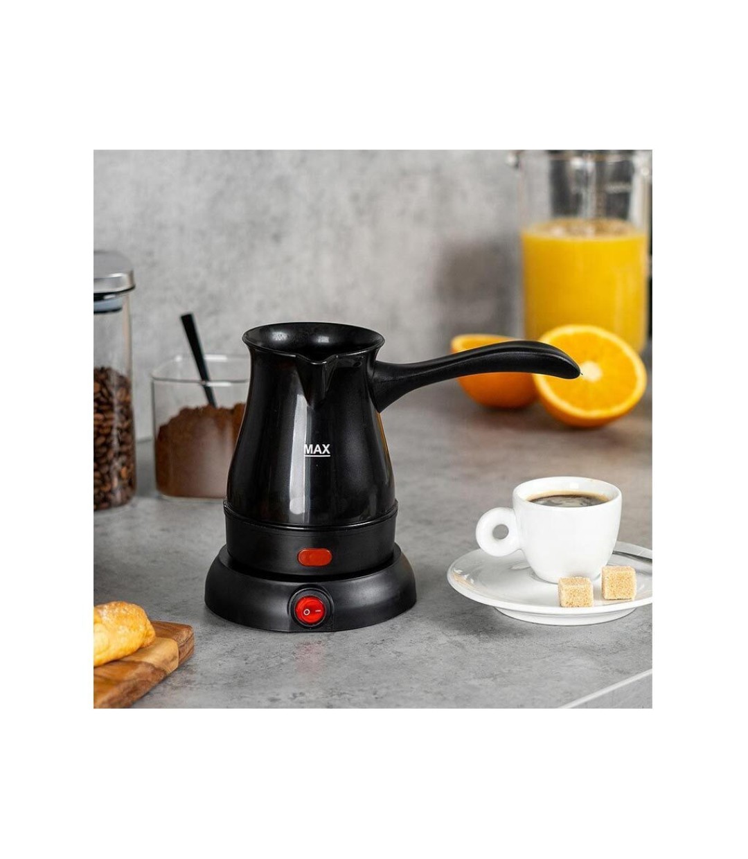 Termomax Ηλεκτρικό Μπρίκι 600W με Χωρητικότητα 400ml Μαύρο