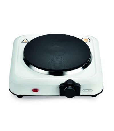 Termomax Επιτραπέζια Εστία Εμαγιέ Μονή Λευκή TX-100